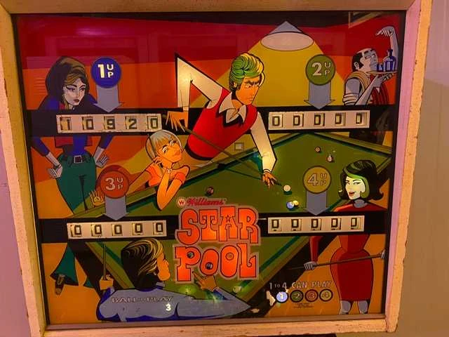 Williams - star pool - flipperkast - afbeelding 1 van  6