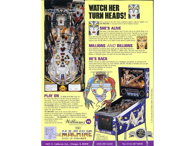 Williams - the machine bride of pinbot - flipperkast - afbeelding 9 van  9
