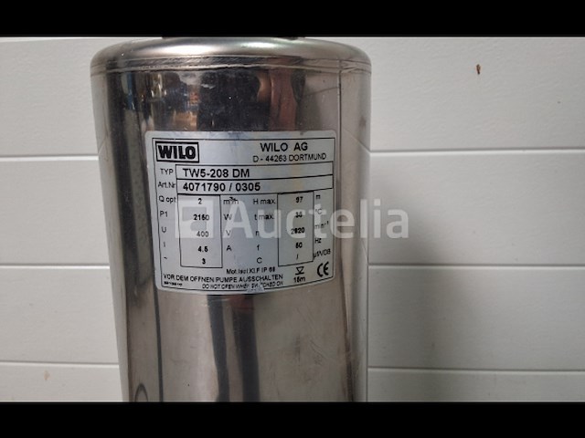 Wilo dombelpomp tw5-208 dw - afbeelding 1 van  4