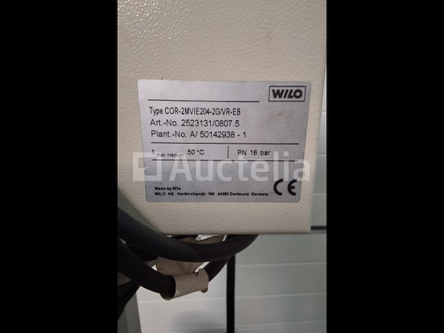 Wilo drukverhoging twin turbo 16 bar cor-2mvie204-2g/vr-eb (nr. 15-35) - afbeelding 1 van  9