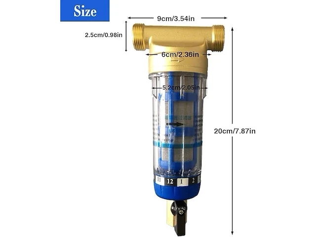 Wingfly herbruikbare spin-down sediment water filter - afbeelding 2 van  5