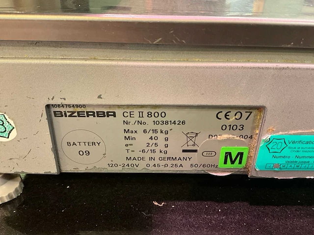 Winkelweegschaal bizerba ce ii 800 - afbeelding 2 van  5