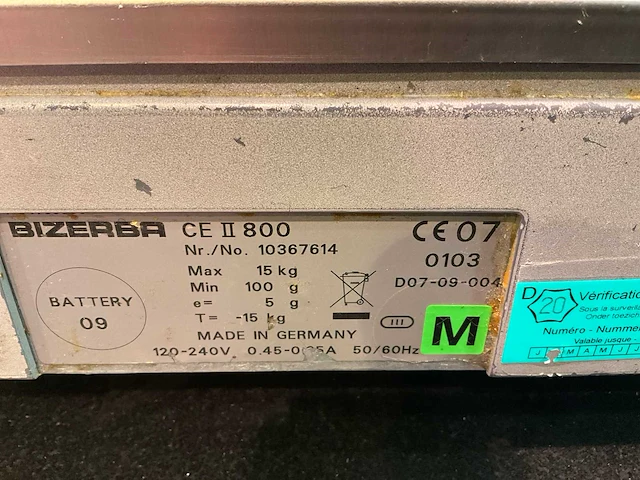 Winkelweegschaal bizerba ce ii 800 - afbeelding 4 van  7