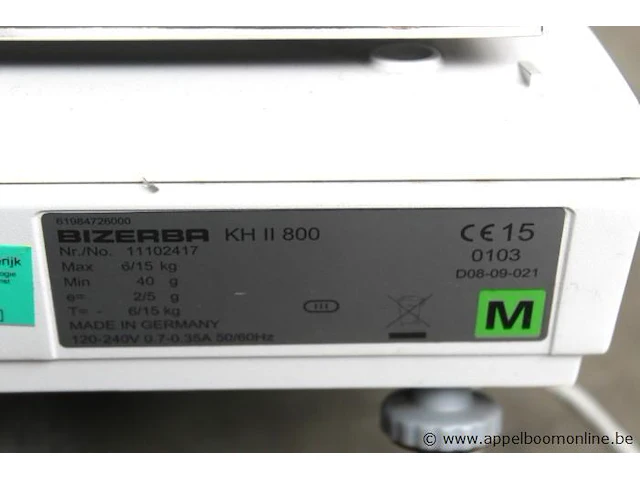 Winkelweegschaal bizerba kh ii 800 - afbeelding 4 van  4