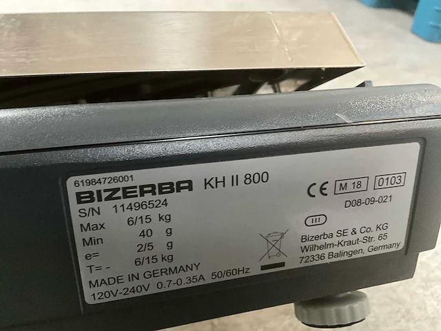 Winkelweegschaal bizerba kh ii 800 - afbeelding 6 van  6
