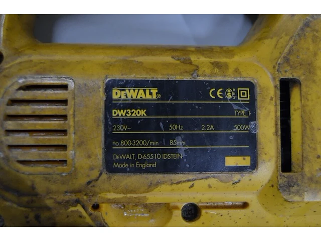 Wipzaag dewalt dw320k in koffer - afbeelding 4 van  4