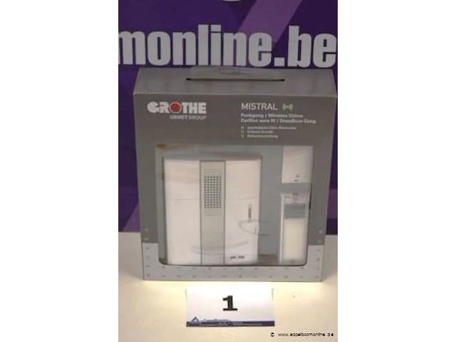 Wireless bel grothe, mistral 200m, werking niet gekend - afbeelding 1 van  2