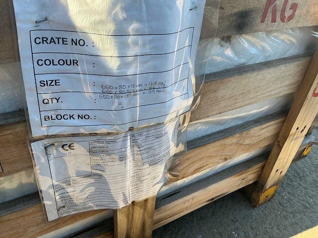 Wiskont white graniet partij plinten ca 170 lm - afbeelding 3 van  5