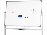 Wit magneetbord - zwenkwielen - afbeelding 1 van  6