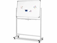 Wit magneetbord - zwenkwielen - afbeelding 2 van  6