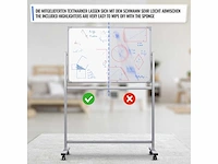 Wit magneetbord - zwenkwielen - afbeelding 5 van  6