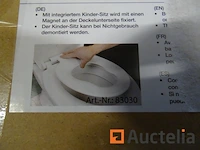 Wit plastic meerdere toiletten zetel - afbeelding 2 van  2