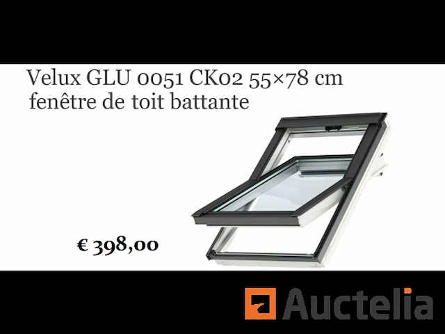 Wit polyurethaan dakraam velux glu ck02 0051 - afbeelding 1 van  6