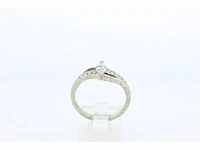 Witgouden fantasiering met marquise diamant - afbeelding 4 van  4