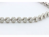 Witgouden tennisarmband met diamant - afbeelding 3 van  6