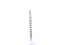 Witgouden tennisarmband met diamant - afbeelding 4 van  6