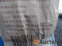 Witte aluminium poort aosta 167 x 100 (winkelwaarde: €849) - afbeelding 5 van  8