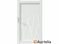 Witte aluminium poort caminia 180 x 100 (winkelwaarde: 999 €)
