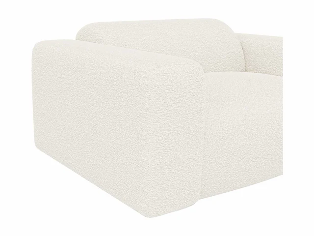 Witte badstof fauteuil van maison céphy - afbeelding 2 van  12