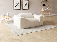 Witte badstof fauteuil van maison céphy