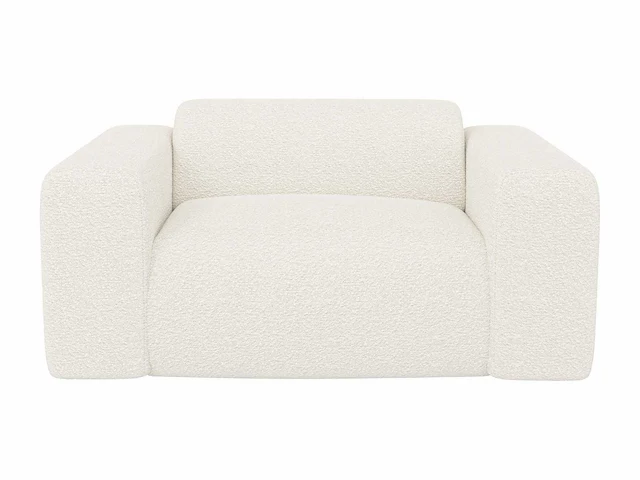 Witte badstof fauteuil van maison céphy - afbeelding 5 van  12