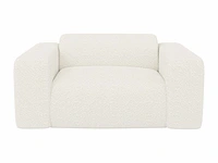 Witte badstof fauteuil van maison céphy - afbeelding 5 van  12