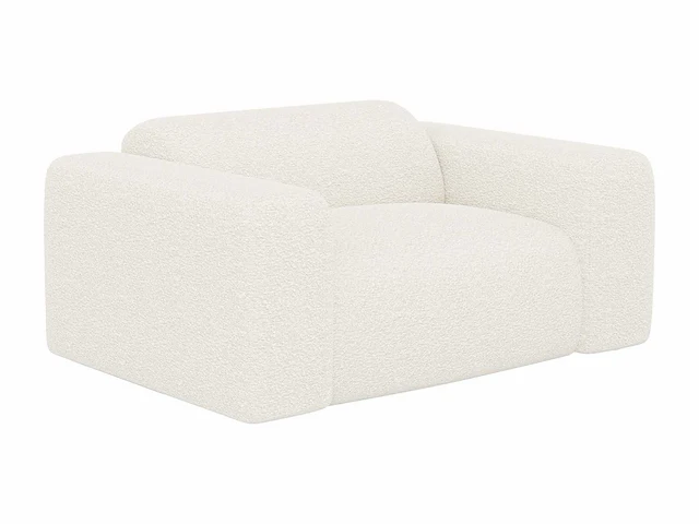 Witte badstof fauteuil van maison céphy - afbeelding 6 van  12