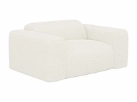 Witte badstof fauteuil van maison céphy - afbeelding 6 van  12