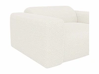 Witte badstof fauteuil van maison céphy - afbeelding 7 van  12