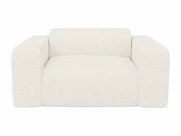 Witte badstof fauteuil van maison céphy - afbeelding 11 van  12