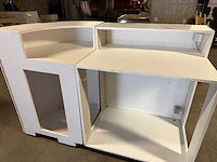Witte houten beach bar 18 meter - afbeelding 4 van  8