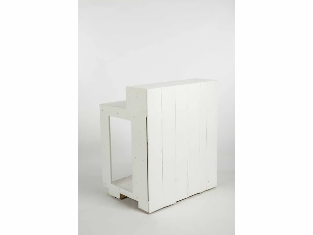 Witte houten beach bar 18 meter - afbeelding 8 van  8