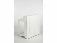 Witte houten beach bar 18 meter - afbeelding 8 van  8