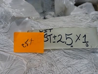 Witte koordgordijnen 25x 2,5x1m - afbeelding 2 van  2