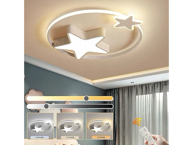 Witte led plafondlamp - afbeelding 1 van  4