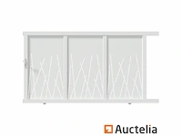 Witte schuifpoort aluminium caminia 180 x 350 (winkelwaarde: 2.999 €) - afbeelding 1 van  9