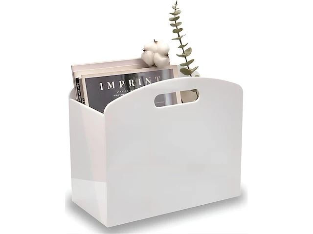 Witte tijdschriftenhouder - afbeelding 1 van  2