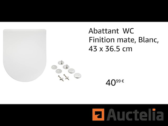 Witte wc-bril - afbeelding 1 van  1