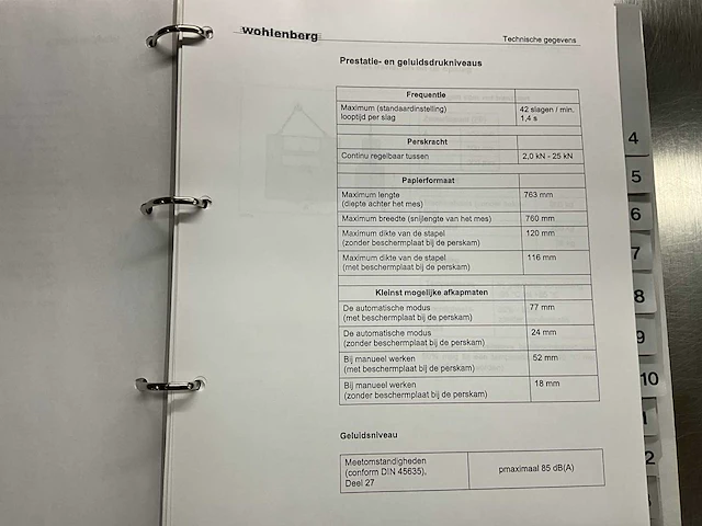 Wohlenberg 76 snijmachine - afbeelding 10 van  18