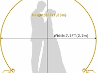 Wokceer 2,2 m gouden ballonnenboog - afbeelding 2 van  4