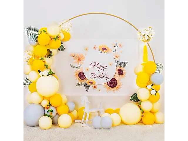 Wokceer 2,2 m gouden ballonnenboog - afbeelding 4 van  4