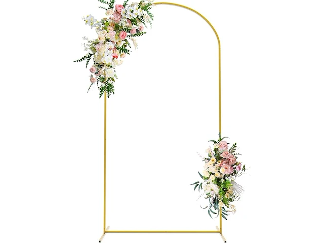 Wokceer 7.2 ft bruiloft boog achtergrond stand - afbeelding 1 van  3