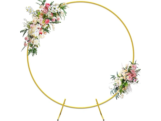 Wokceer 7.2 ft bruiloft boog achtergrond stand - afbeelding 1 van  4