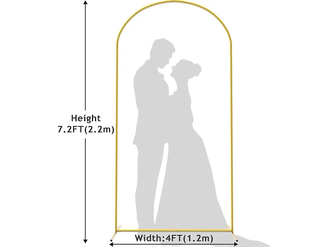 Wokceer ronde standaard van 1,5 meter - afbeelding 2 van  3