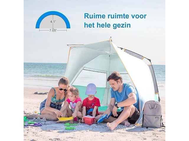 Wolfwise easy up strandtent - afbeelding 6 van  7