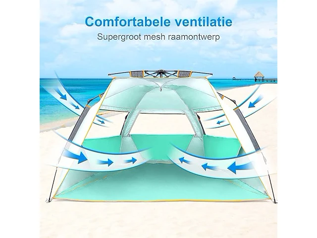 Wolfwise easy up strandtent - afbeelding 7 van  7