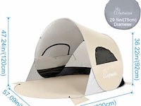 Wolfwise strandtent (beige) - afbeelding 3 van  6