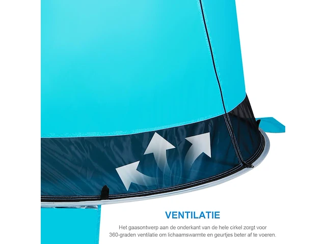 Wolfwise stranttent (blauw) - afbeelding 2 van  5