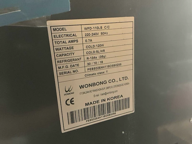Wonbong wfd-110lb waterkoeler - afbeelding 5 van  5