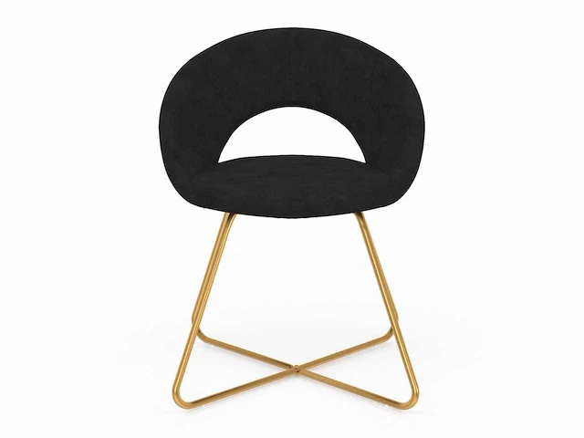 Woonstoelen - zwart fluweel (x6) - afbeelding 8 van  10